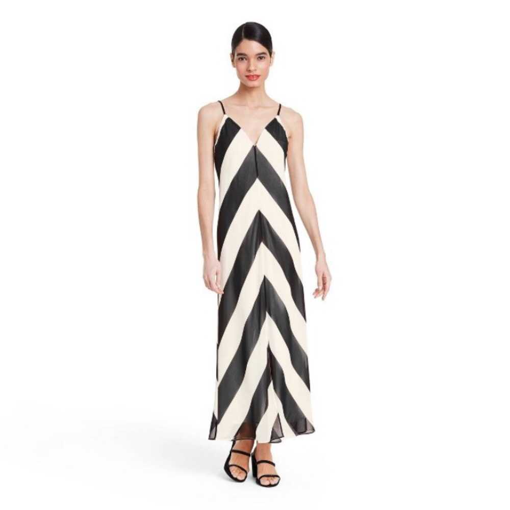 CHRISTOPHER JOHN ROGERS Chevron Slip Dress